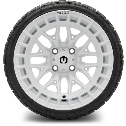 MODZ® 14" Torrent Glossy White Wheels & Off-Road Tires Combo