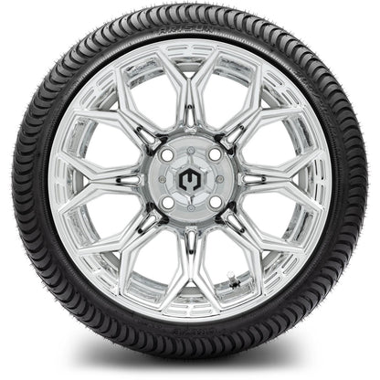 MODZ® 14" Halo Chrome Wheels & Street Tires Combo