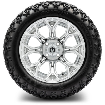 MODZ® 14" Halo Chrome Wheels & Off-Road Tires Combo