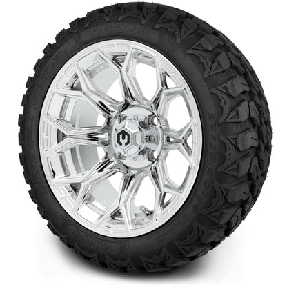 MODZ® 14" Halo Chrome Wheels & Off-Road Tires Combo