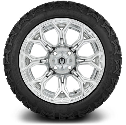 MODZ® 14" Halo Chrome Wheels & Off-Road Tires Combo