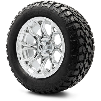 MODZ® 14" Halo Chrome Wheels & Off-Road Tires Combo