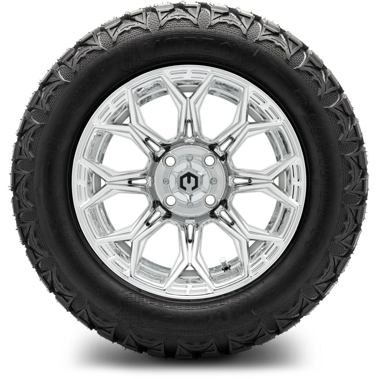 MODZ® 14" Halo Chrome Wheels & Off-Road Tires Combo