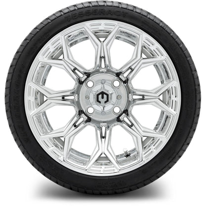 MODZ® 14" Halo Chrome Wheels & Street Tires Combo
