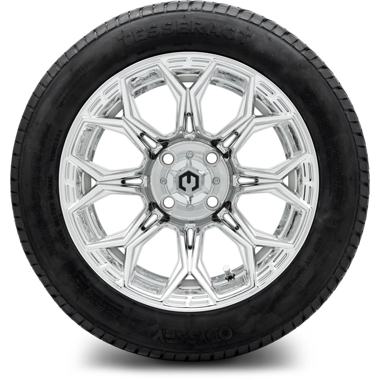 MODZ® 14" Halo Chrome Wheels & Street Tires Combo