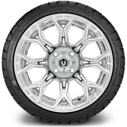 MODZ® 14" Halo Chrome Wheels & Street Tires Combo