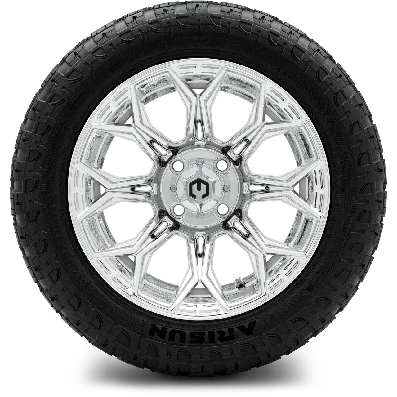 MODZ® 14" Halo Chrome Wheels & Off-Road Tires Combo