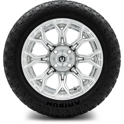 MODZ® 14" Halo Chrome Wheels & Off-Road Tires Combo