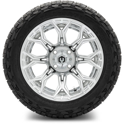 MODZ® 14" Halo Chrome Wheels & Off-Road Tires Combo