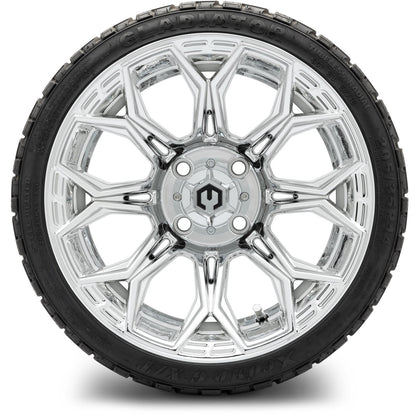MODZ® 14" Halo Chrome Wheels & Off-Road Tires Combo