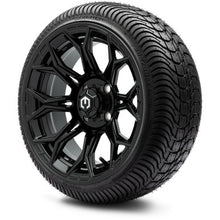 MODZ® 14" Halo Glossy Black Wheels & Street Tires Combo