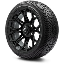MODZ® 14" Halo Glossy Black Wheels & Street Tires Combo