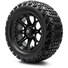 MODZ® 14" Halo Glossy Black Wheels & Off-Road Tires Combo
