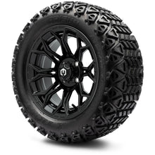 MODZ® 14" Halo Glossy Black Wheels & Off-Road Tires Combo