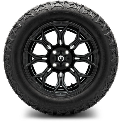 MODZ® 14" Halo Glossy Black Wheels & Off-Road Tires Combo