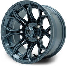 MODZ® Halo Titanium Blue 14" Golf Cart Wheel