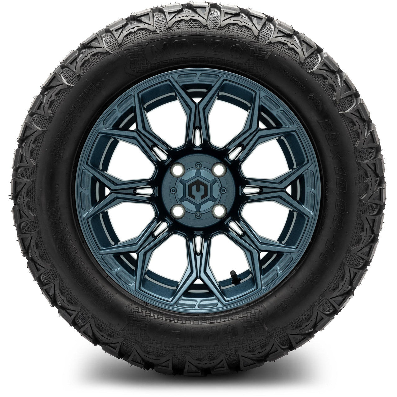 MODZ® 14" Halo Titanium Blue Wheels & Off-Road Tires Combo