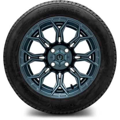 MODZ® 14" Halo Titanium Blue Wheels & Street Tires Combo