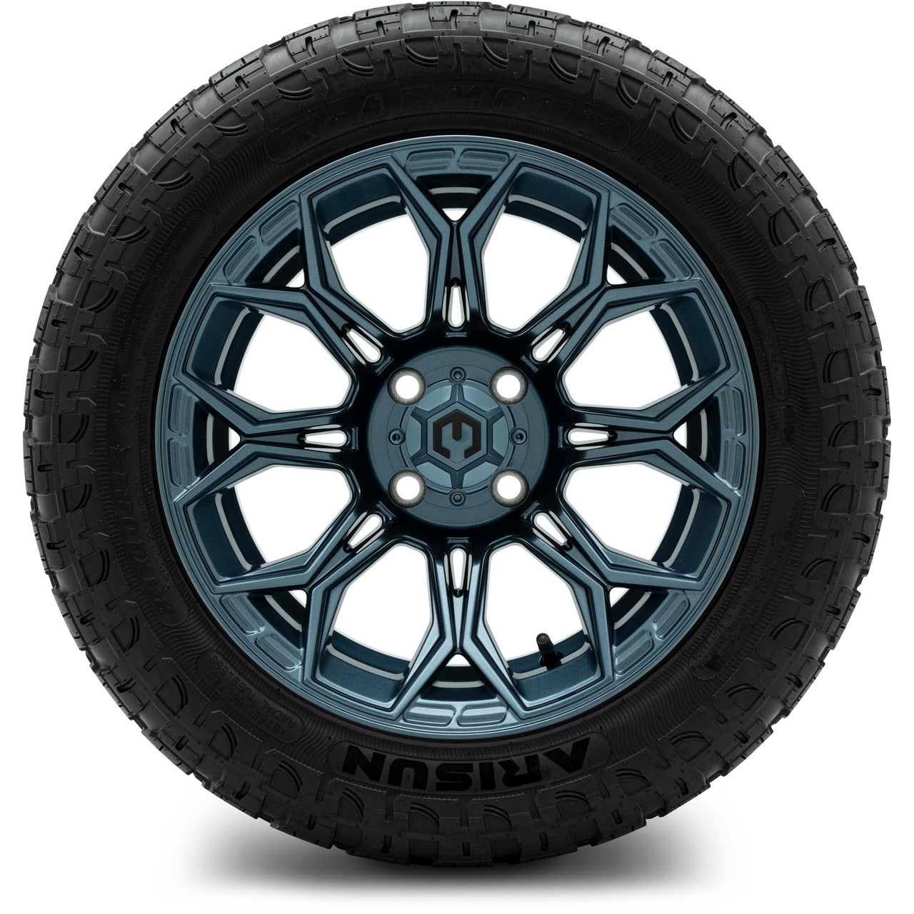 MODZ® 14" Halo Titanium Blue Wheels & Off-Road Tires Combo