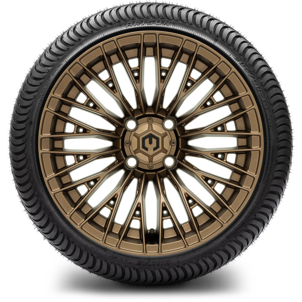 MODZ® 14" Reaper Bronze Wheels & Street Tires Combo