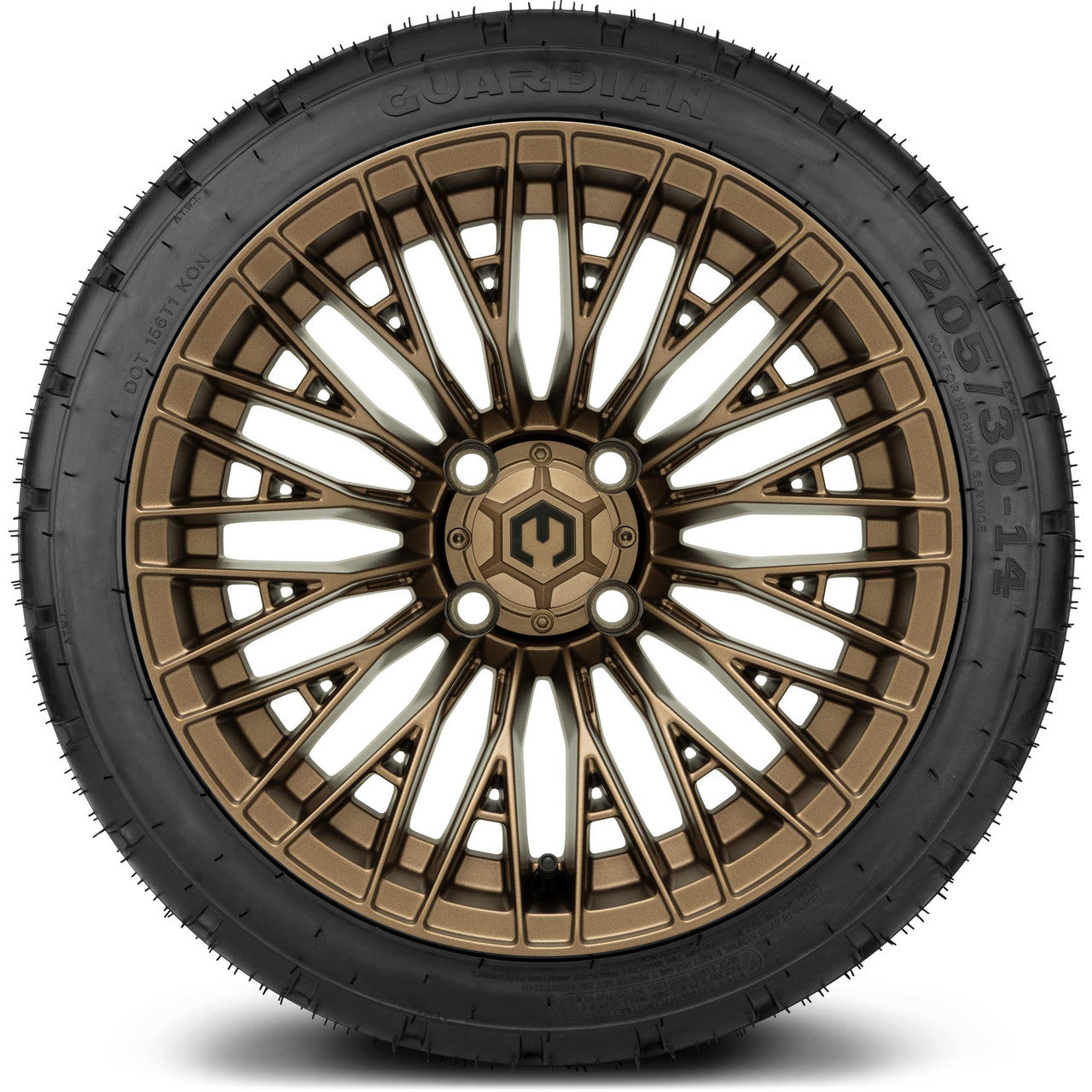MODZ® 14" Reaper Bronze Wheels & Street Tires Combo