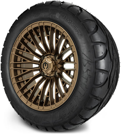 MODZ® 14" Reaper Bronze Wheels & Street Tires Combo