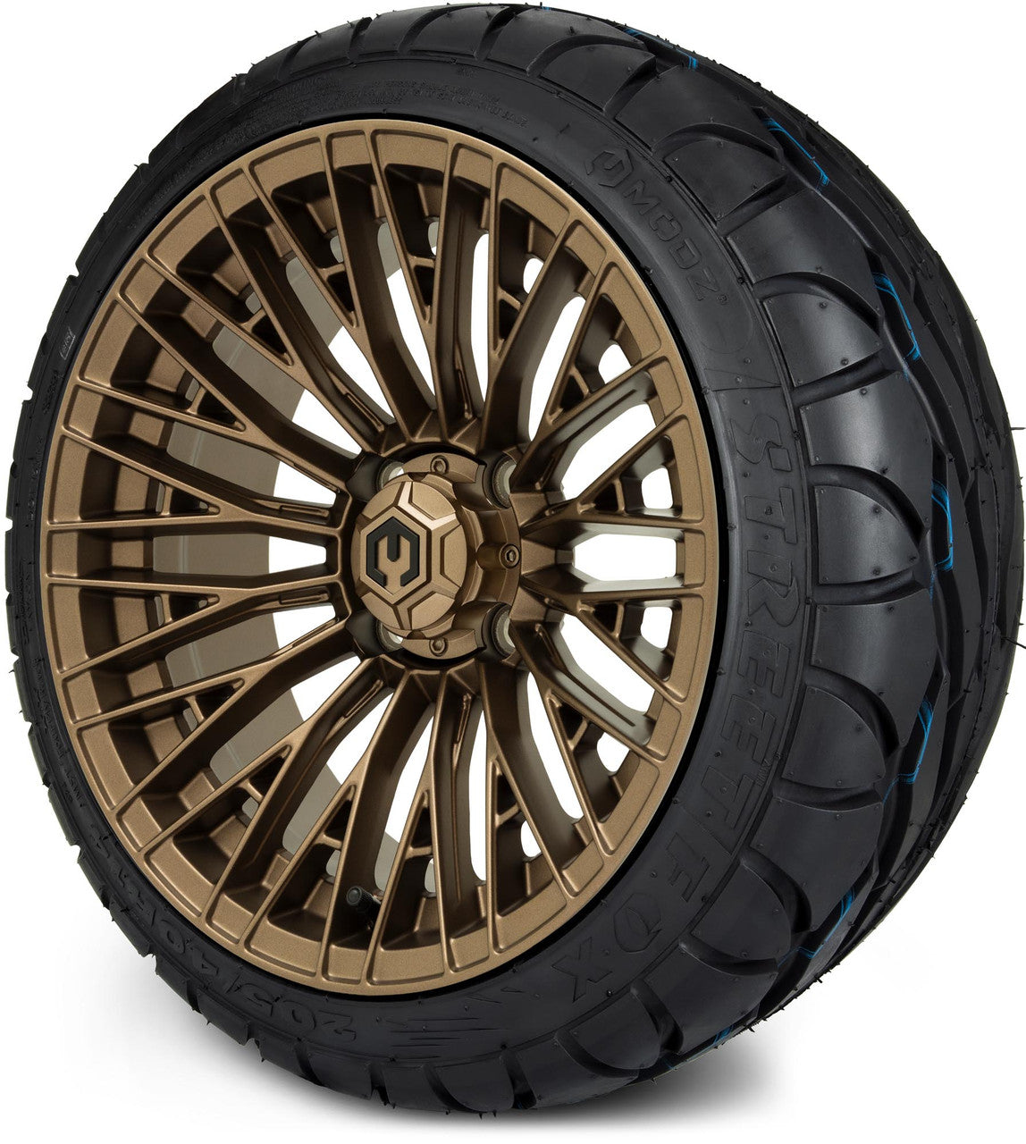 MODZ® 14" Reaper Bronze Wheels & Street Tires Combo
