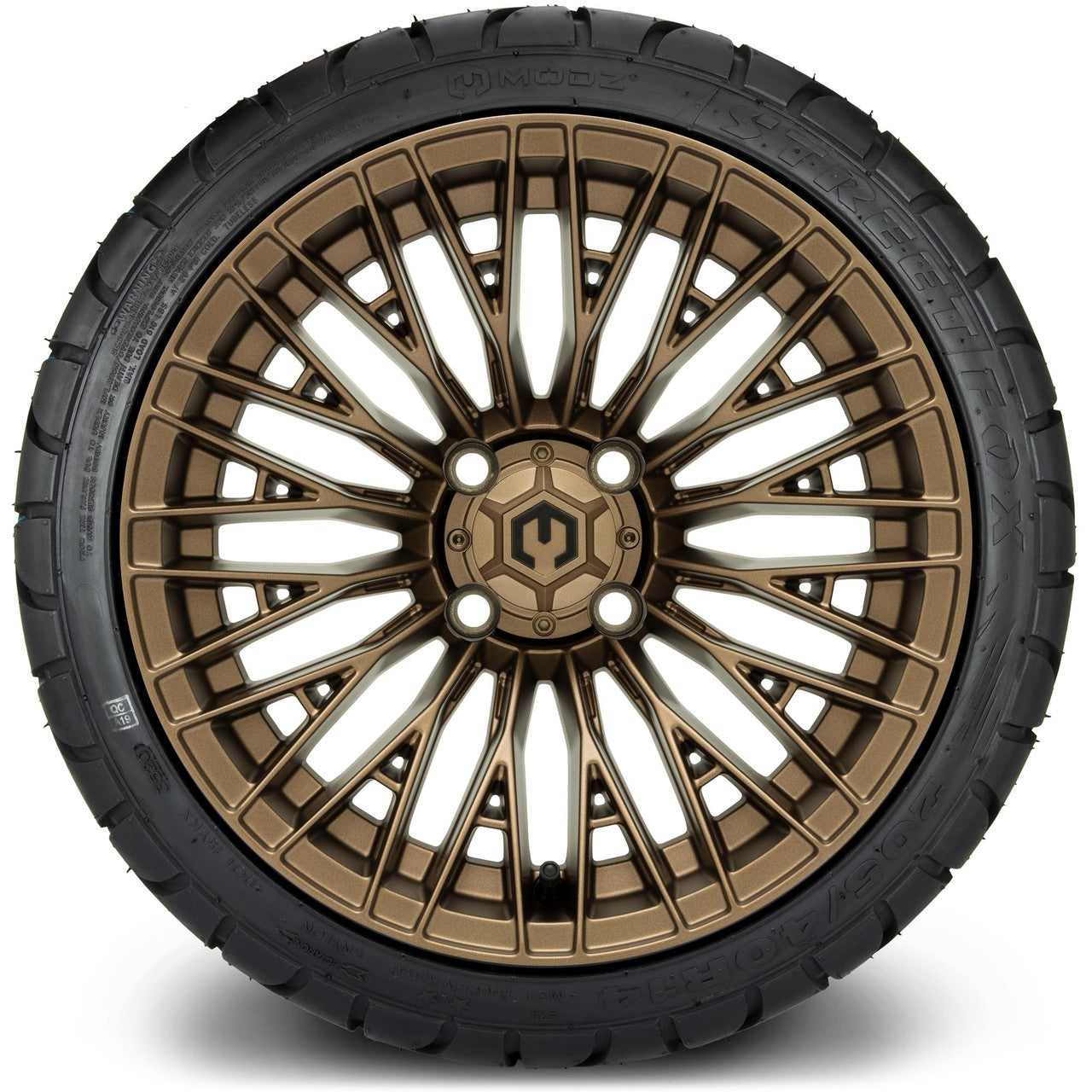 MODZ® 14" Reaper Bronze Wheels & Street Tires Combo