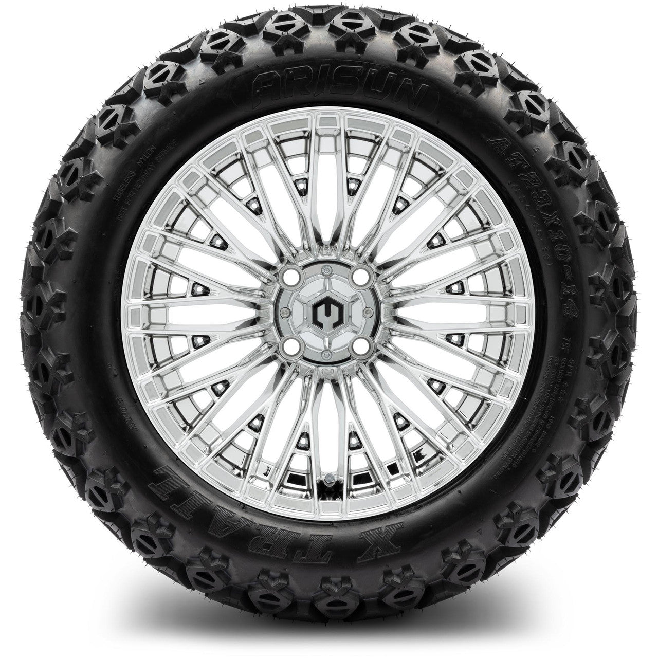 MODZ® 14" Reaper Chrome Wheels & Off-Road Tires Combo