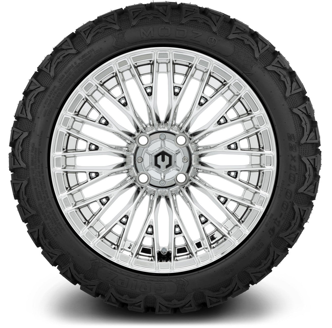 MODZ® 14" Reaper Chrome Wheels & Off-Road Tires Combo