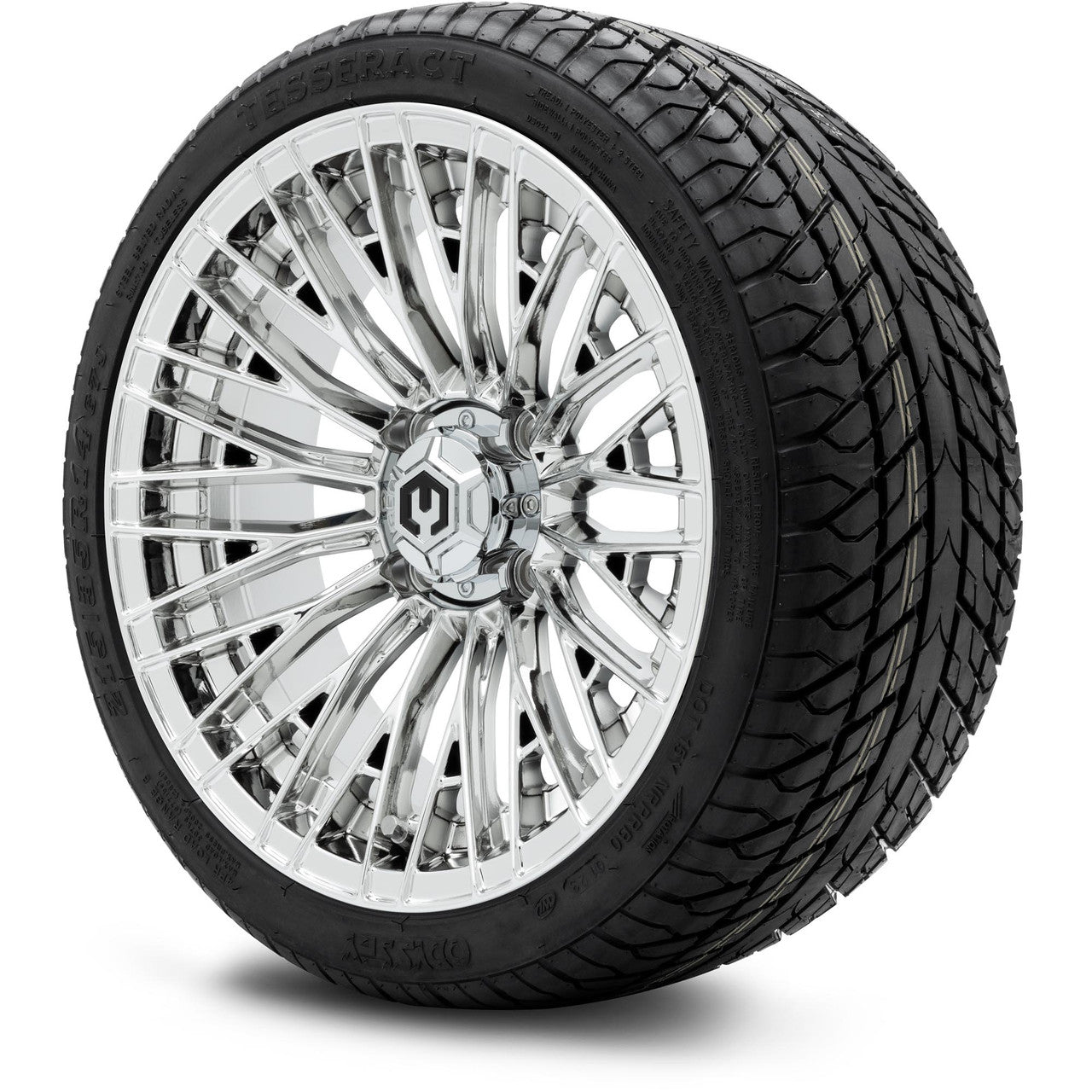 MODZ® 14" Reaper Chrome Wheels & Street Tires Combo