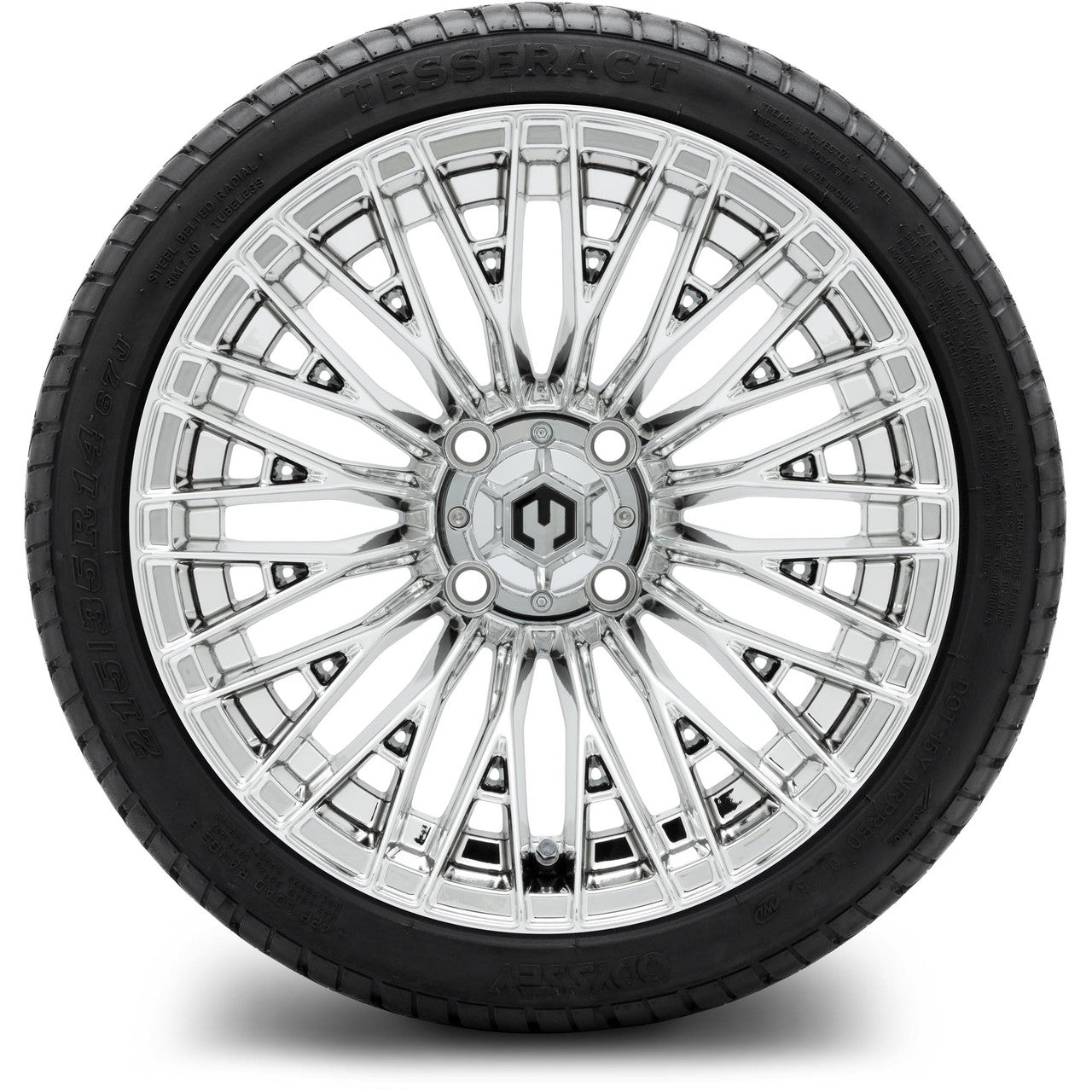 MODZ® 14" Reaper Chrome Wheels & Street Tires Combo