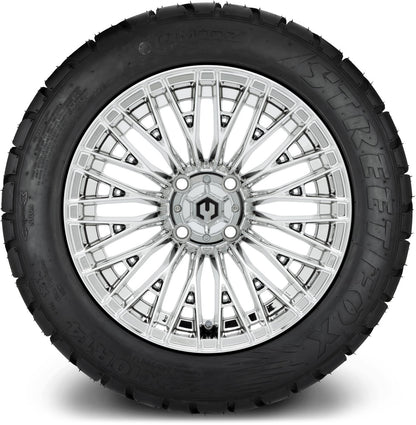 MODZ® 14" Reaper Chrome Wheels & Street Tires Combo