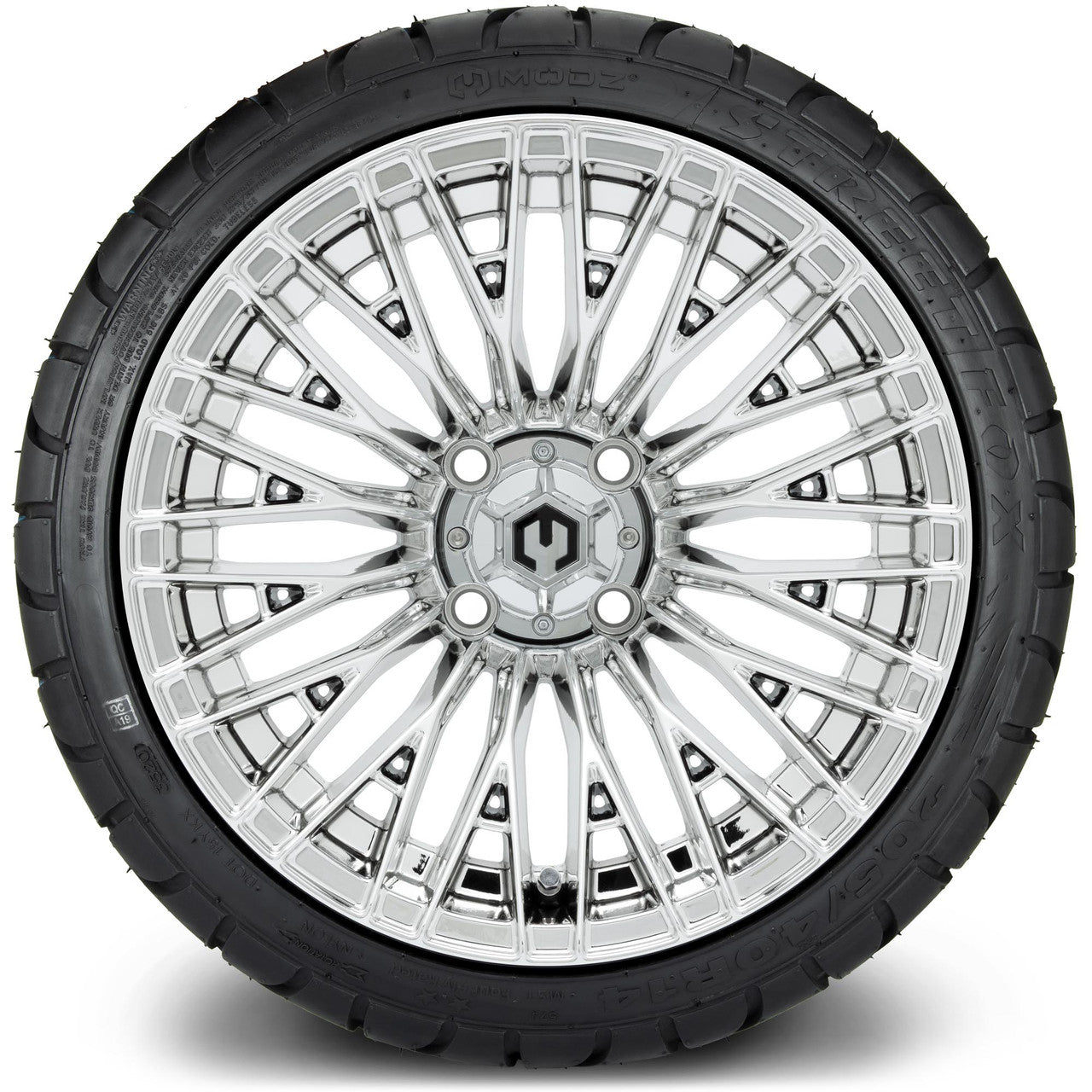 MODZ® 14" Reaper Chrome Wheels & Street Tires Combo