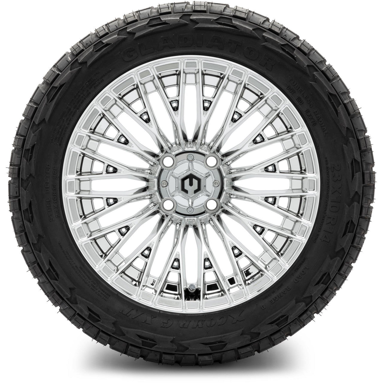 MODZ® 14" Reaper Chrome Wheels & Off-Road Tires Combo