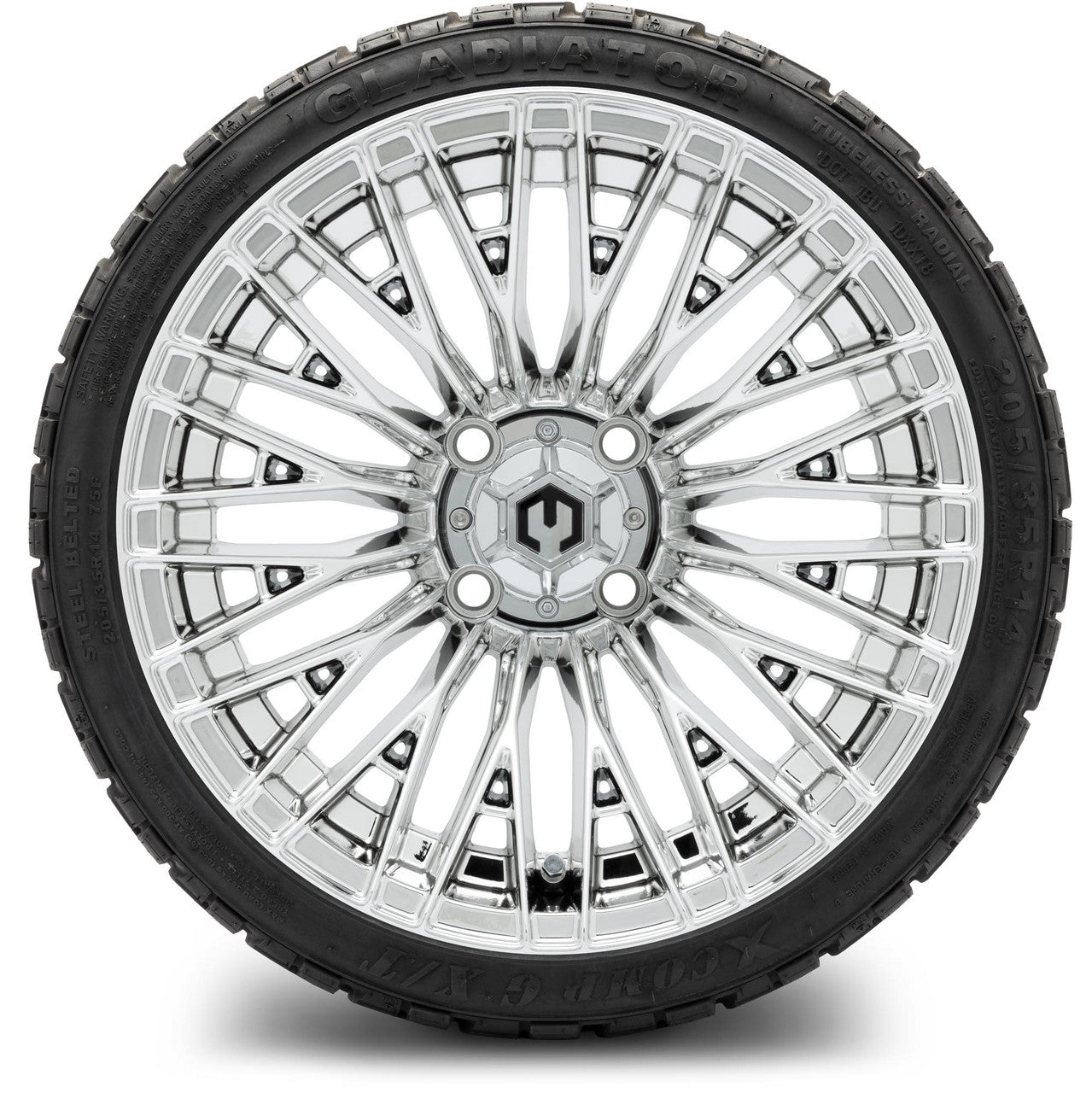 MODZ® 14" Reaper Chrome Wheels & Off-Road Tires Combo