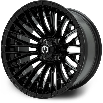 MODZ® Reaper Glossy Black 14" Golf Cart Wheel
