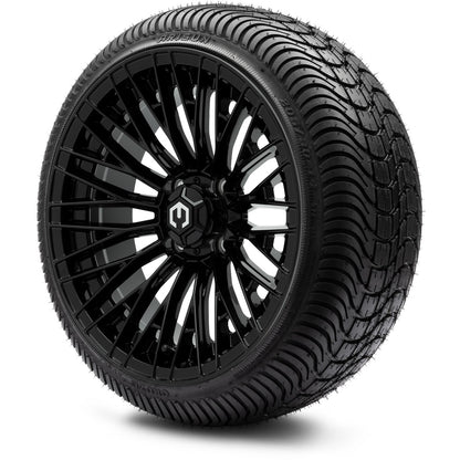 MODZ® 14" Reaper Glossy Black Wheels & Street Tires Combo
