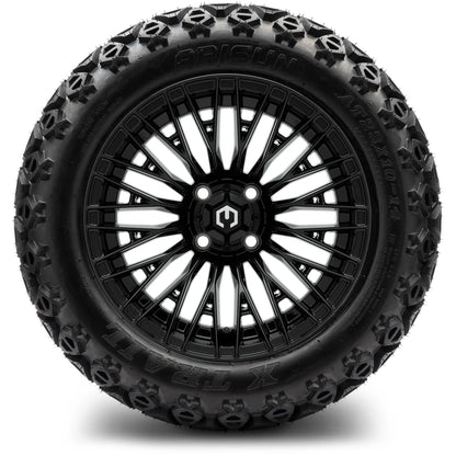 MODZ® 14" Reaper Glossy Black Wheels & Off-Road Tires Combo