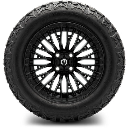 MODZ® 14" Reaper Glossy Black Wheels & Off-Road Tires Combo