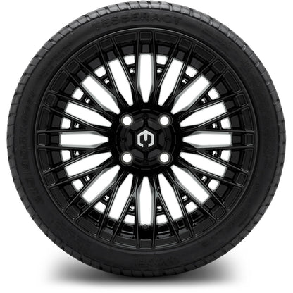 MODZ® 14" Reaper Glossy Black Wheels & Street Tires Combo