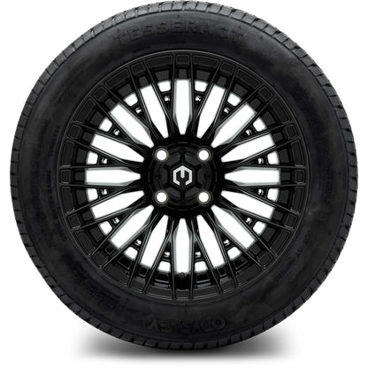 MODZ® 14" Reaper Glossy Black Wheels & Street Tires Combo