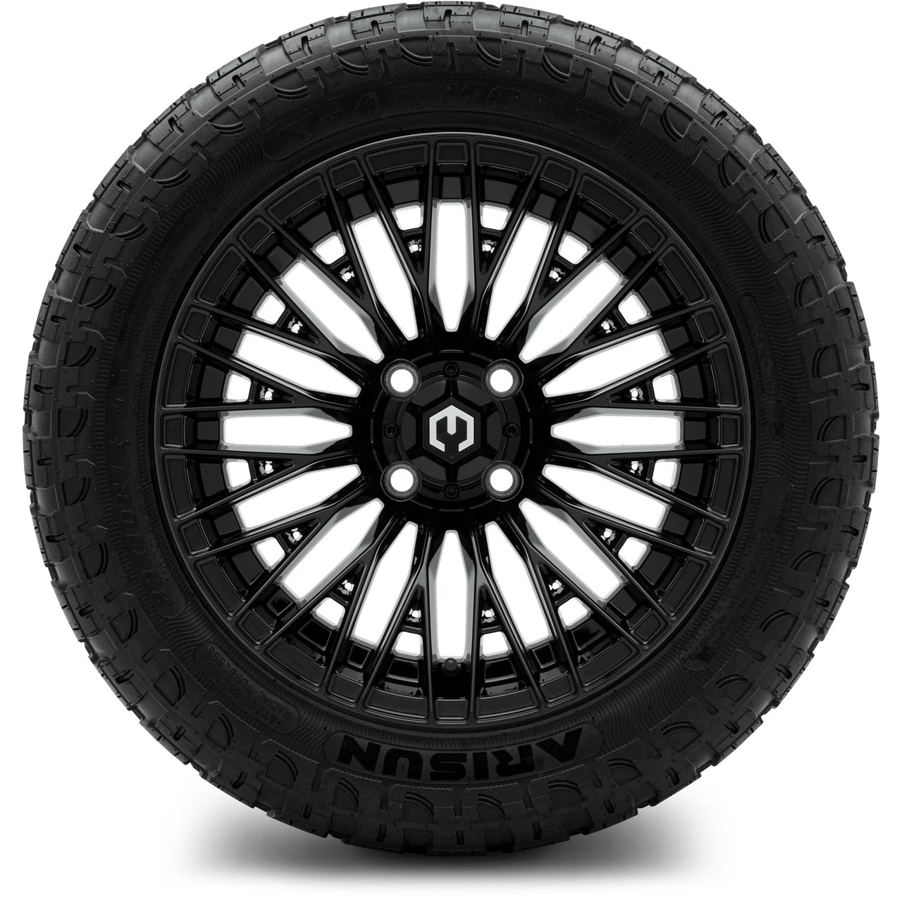 MODZ® 14" Reaper Glossy Black Wheels & Off-Road Tires Combo