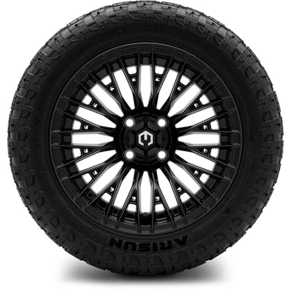 MODZ® 14" Reaper Glossy Black Wheels & Off-Road Tires Combo