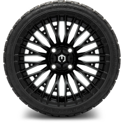 MODZ® 14" Reaper Glossy Black Wheels & Off-Road Tires Combo