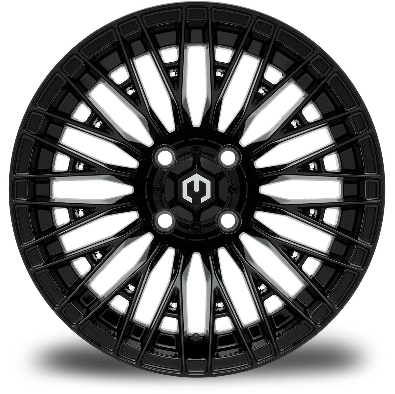 MODZ® Reaper Glossy Black 14" Golf Cart Wheel