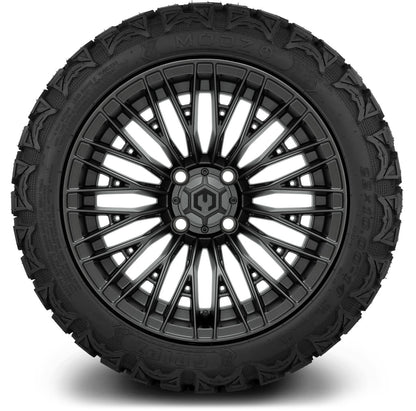 MODZ® 14" Reaper Titanium Gunmetal Wheels & Off-Road Tires Combo