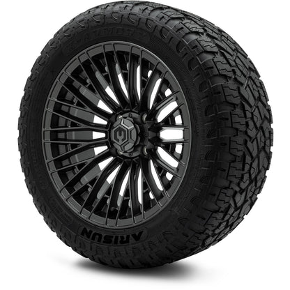MODZ® 14" Reaper Titanium Gunmetal Wheels & Off-Road Tires Combo