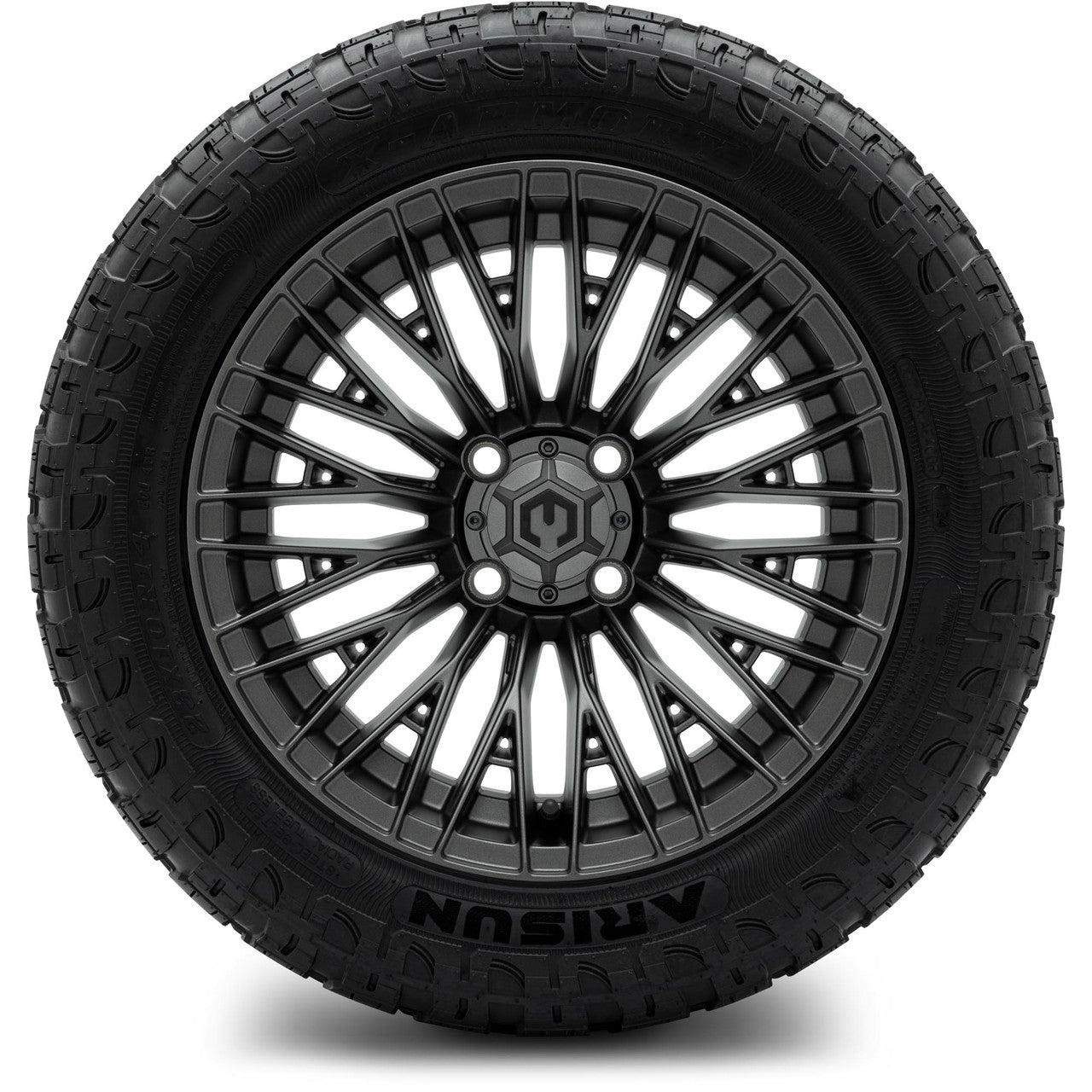 MODZ® 14" Reaper Titanium Gunmetal Wheels & Off-Road Tires Combo