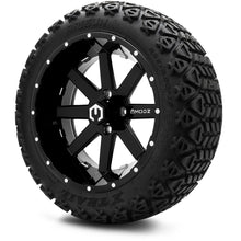 MODZ® 15" Assault Glossy Black with Ball Mill Wheels & Off-Road Tires Combo